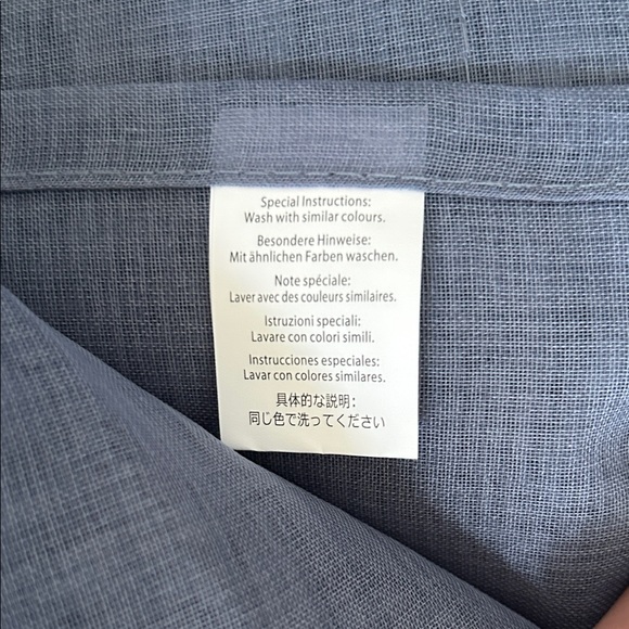 Elegant Blue Sheer Curtain Panel 4 pieces - Picture 7 of 8